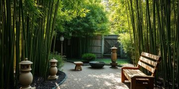 bambus w ogrodzie aranżacje