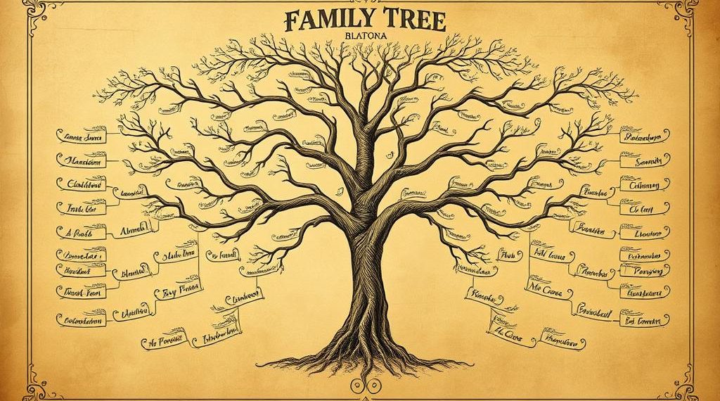 Drzewo genealogiczne – wzór do szkoły Lifestyle wzór jak zrobić drzewo genealogiczne do szkoły